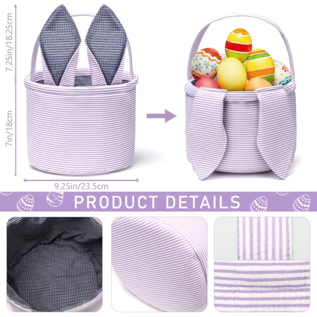 Personalized Embroidered Easter Basket