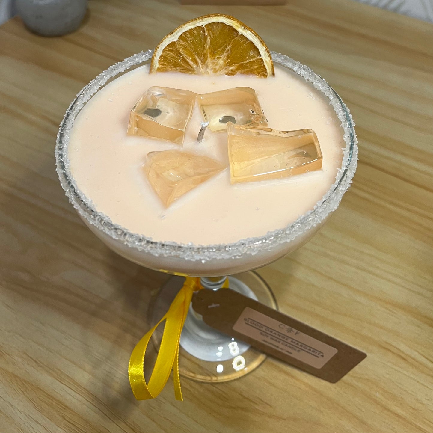 Blood Orange Margarita Decorative Cocktail Candle