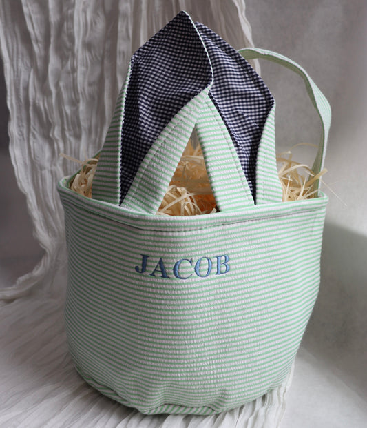 Personalized Embroidered Easter Basket